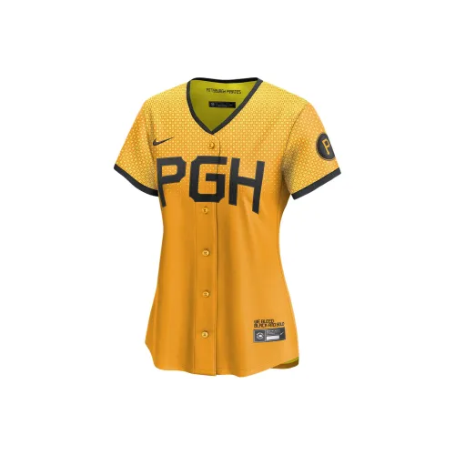 nike x MLB Бейсбольная куртка Мужская Желтая