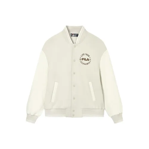 FILA Бейсбольная куртка Унисекс Пшеничная солома Бежевый