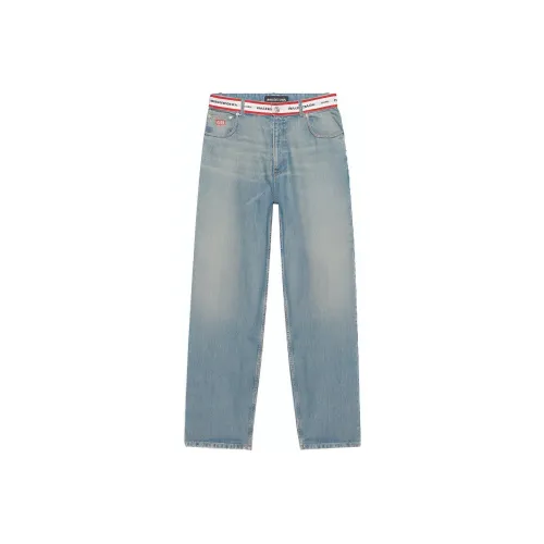 Balenciaga Джинсы Свободного кроя Унисекс Синий