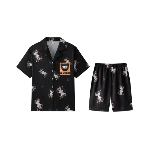 Gongdie x NEZHA LIANMINGKUAN Пижамный комплект Унисекс Черный