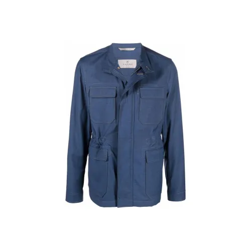 Canali Мужские синие куртки