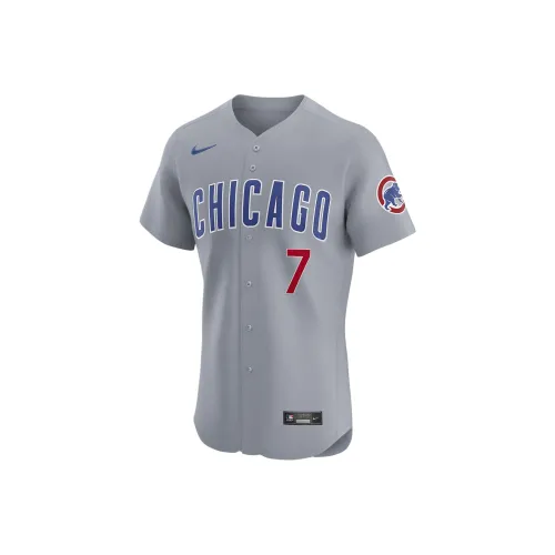 nike x MLB Dansby SWANSON Chicago Cubs Бейсбольная куртка Мужская Серый
