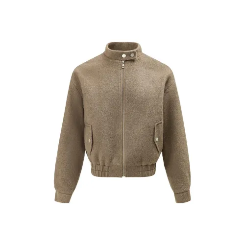 ETERNITY ITA Шерстяная куртка унисекс коричневого цвета