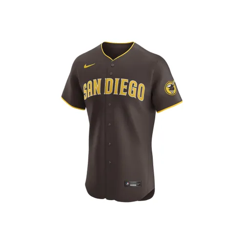 Nike San Diego Padres Dri-FIT Форма Manny Machado Бейсбольная куртка Мужская Коричневая