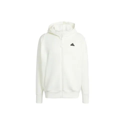 Adidas Z.N.E. Premium Full Zip С капюшоном TRACK TOP Куртки Пальто Мужской Экрю