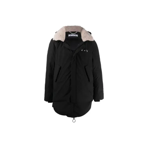 Off Белый SS20 Черный Мужской Парки