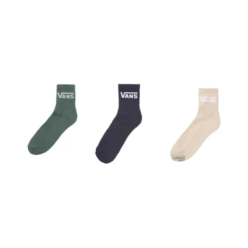 VANS HALF CREW 3 шт Смешанный цвет Женские Носки MID до икры