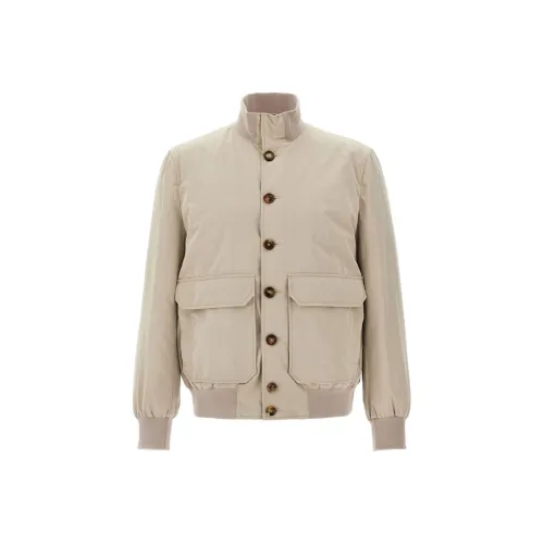 BRUNELLO CUCINELLI Куртки и Пальто Мужской Светлый Бежевый