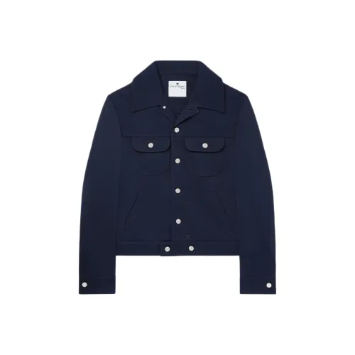 COURREGES Твиллер Куртка Куртки и Пальто Мужской Темно-синий Морской синий