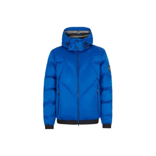 EMPORIO ARMANI EA7 Хлопковый пуховик Мужской Синий