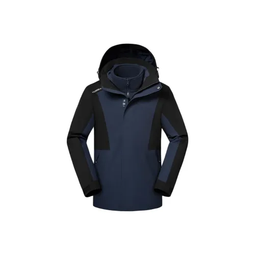 TOREAD Водонепроницаемый Ветрозащитный Термический Антистатический Ветровка Мужской Каменно-синий \ Черный