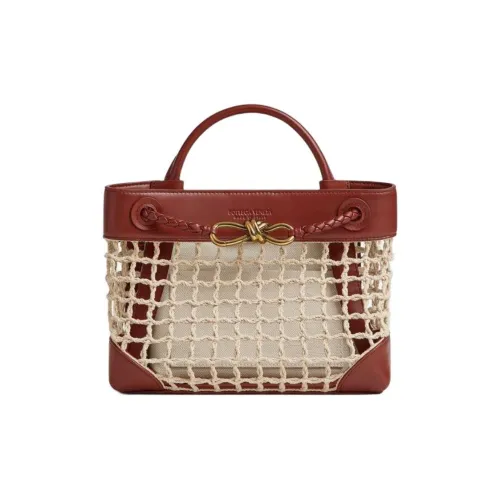 Bottega Veneta Хлопок Телячья кожа Сумка через плечо Сумка Маленькая Женская Естественный SABLE