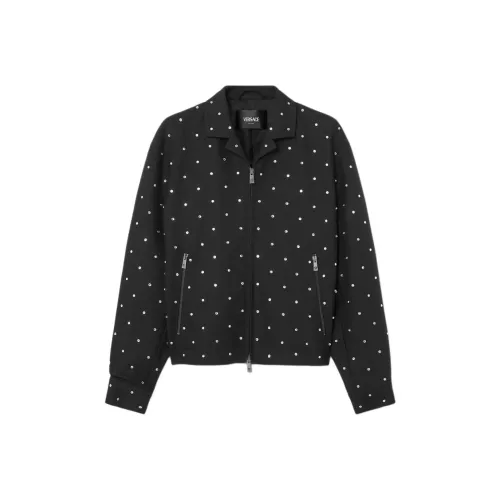 VERSACE Barocco FW24 Куртки и Пальто Мужской Черный