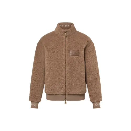 LOUIS VUITTON Velvet Feel Пальто Мужское Коричневое