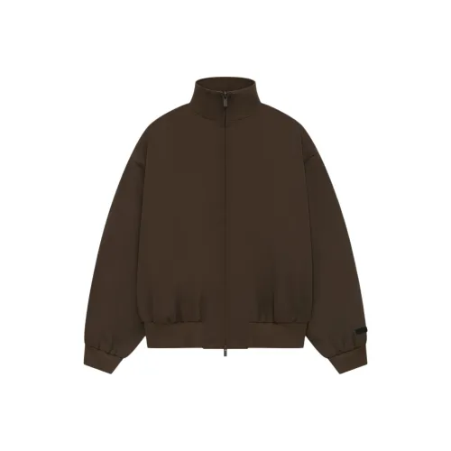 Fear Of God Essentials FALL24 Праздничная коллекция Bonded Nylon Bomber Куртка Мужская Умбра Коричневый Коричневый