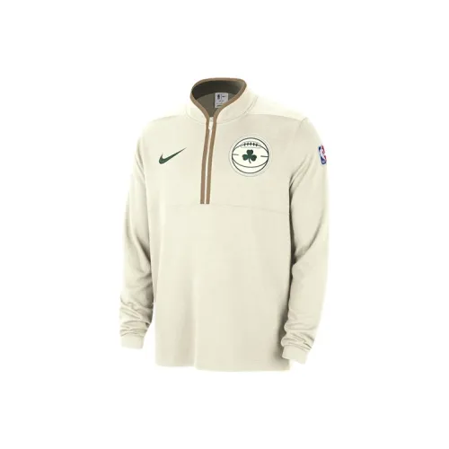 nike Dri Fit Boston Celtics 2023 24 Городское издание Куртки Пальто Городское издание 2023 24 Boston Celtics Мужской Бежевый