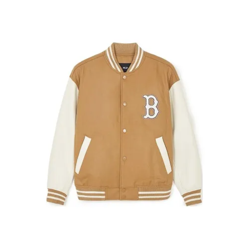 MLB SS24 Бейсбольная куртка унисекс коричневого цвета