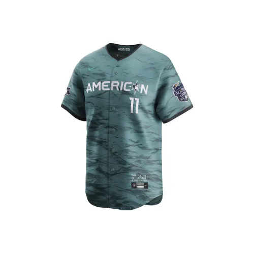 Nike Циан Мужская Бейсбольная Джерси