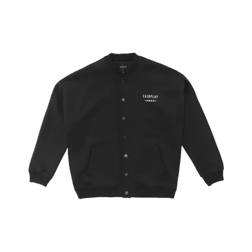 XMXX SUPPLY x FAIRPLAY Бейсбольная куртка Мужская Черная