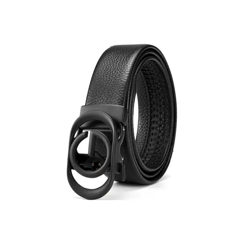 Cheekkiss Ремни из коровьей кожи Мужской Металлический 3,5 см