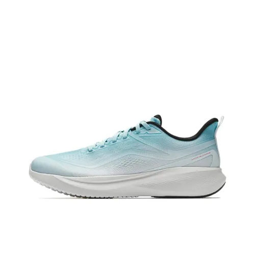 ANTA Hydrogen Run Slip-resistant Abrasion-resistant Low Top Casual Running Shoes Men's Blue White ANTA Hydrogen Run Противоскользящий Устойчивый к истиранию Низкий Топ Повседневные Беговые Кроссовки Мужские Синий Белый