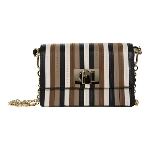 Furla Сумка через плечо из кожи женская бежевая