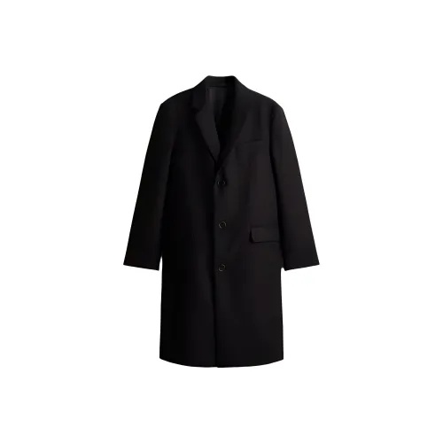 H&M Черное Мужское Пальто