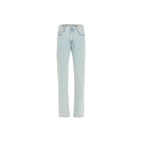 Off Белый SS21 Светло-Синий Мужские Джинсы