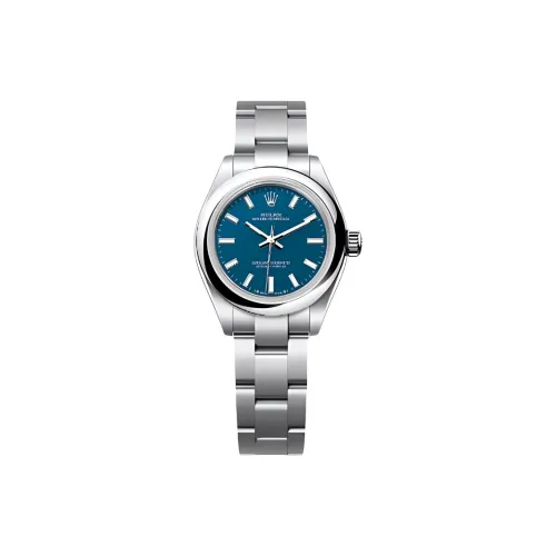 ROLEX Автоматический Механический Movement Женские Oyster Perpetual Часы 28 мм Синие