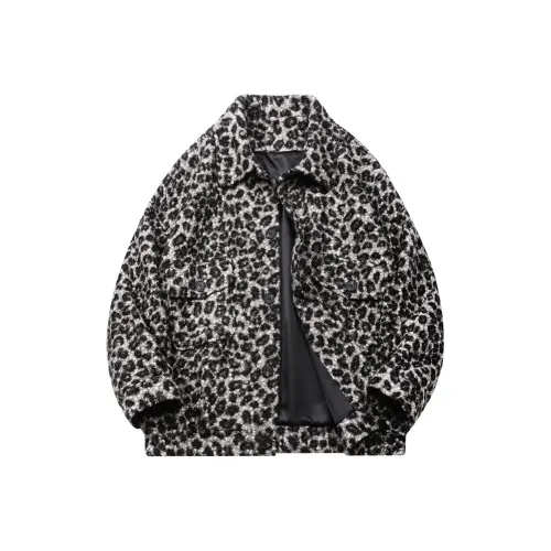 EYEUNDERSTAND Пальто Унисекс Леопардовый принт