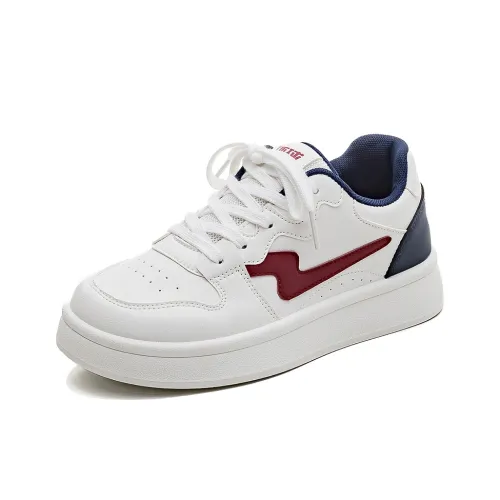 HUANQIU Противоскользящие Износостойкие Дышащие Низкие Кроссовки для скейтбординга Женские Красные Синие