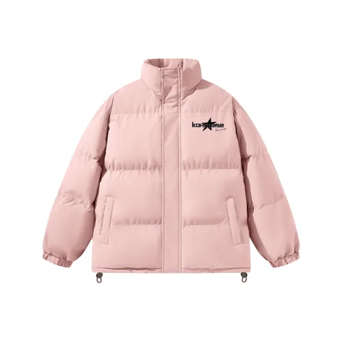 KOKO BASE Хлопковый пуховик унисекс розовый