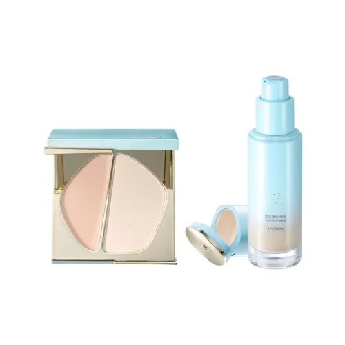 TIMAGE Маленький Round Tube Двойной Панель Наборы для макияжа Легко смешивается Естественный