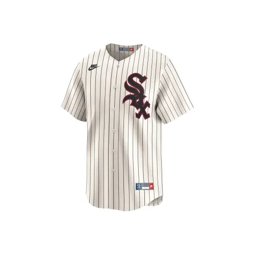 Nike x MLB Chicago Белые носки Бейсбольная куртка Мужской Крем