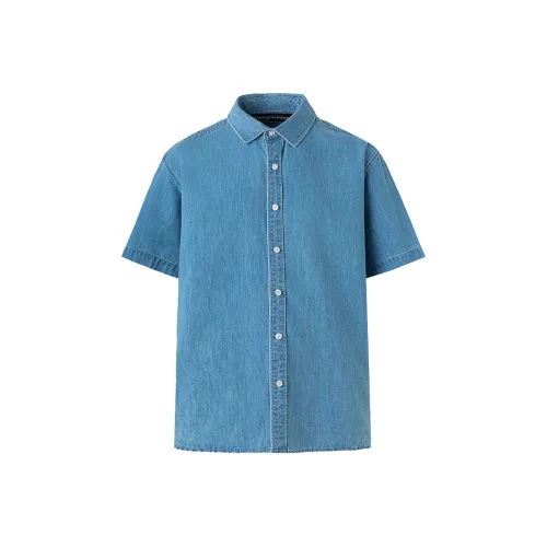 GTRG Светло-синие унисекс рубашки