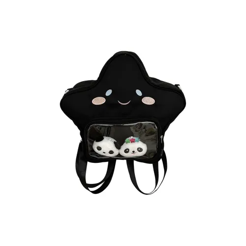 HCXK Нейлон Рюкзак Женские Черный Желтый Синий Розовый