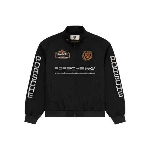 AIME LEON DORE Porsche Collaboration Ink Black Men's Jackets