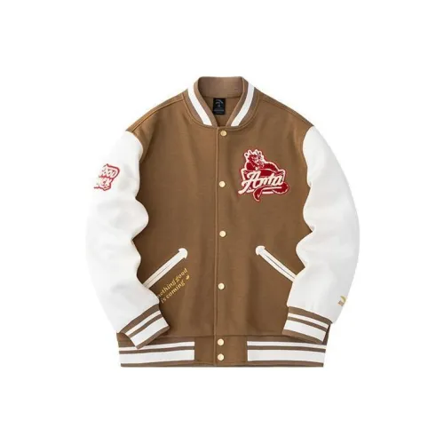 ANTA Life Collection Бейсбольная куртка Унисекс Фундуковый Коричневый
