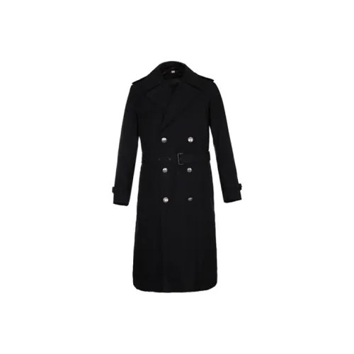 Burberry Тренчкот Мужской Черный Синий