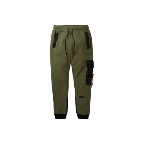 Staple Повседневные брюки Унисекс Армейский зеленый