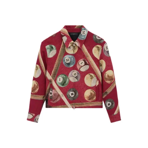 AMIRI SS25 Куртки и Пальто Мужской Темно-Красный