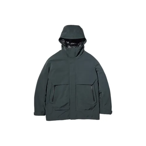 UNIQLO Jil Sander Collaboration Темно-зеленые мужские куртки