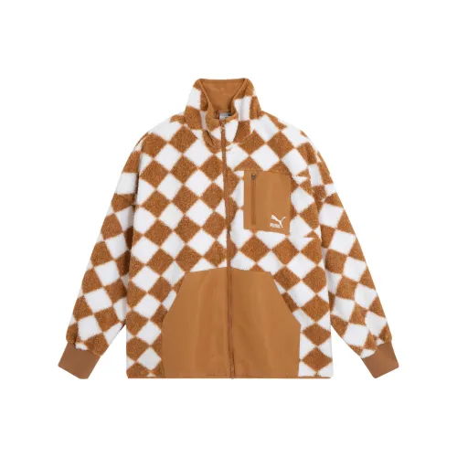 PUMA Velvet Feel Пальто Унисекс Earth Желтый