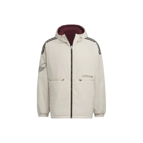 Adidas Originals Хлопковый пуховик Мужской Бежевый