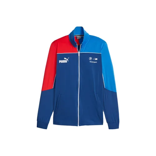 PUMA x BMW Коллаборация Motorsport Мужской MT7 Тонкий Спортивный костюм Мужской Синий