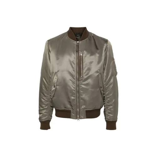 TOM FORD FW23 Куртки и Пальто Мужской Оливково-зеленый