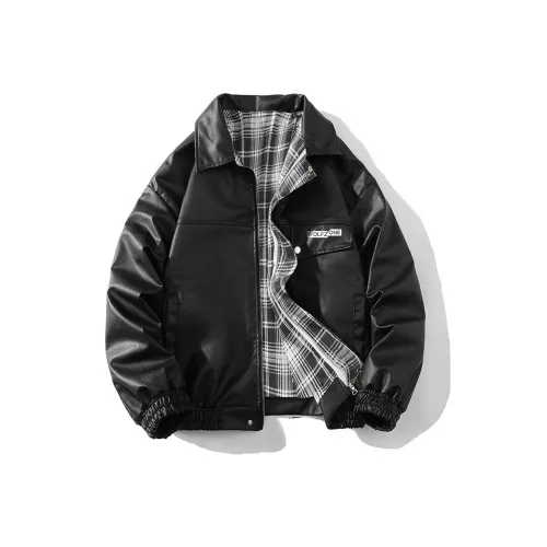 WOLF ZONE Куртки Пальто Унисекс Черный Белый