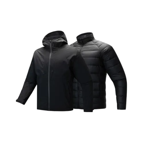 ANTA Variety Тренировки Коллекция Термостойкая Ветровка Мужская Основной Черный