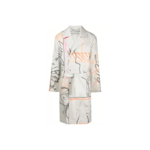 Off Белый Мужской Тренч