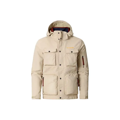 Коллаборация Columbia City Outdoor Collection Водонепроницаемый Ветрозащитный And Дышащий Ветровка Мужской Светлый хаки